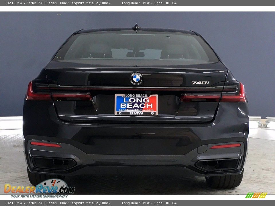 2021 BMW 7 Series 740i Sedan Black Sapphire Metallic / Black Photo #4