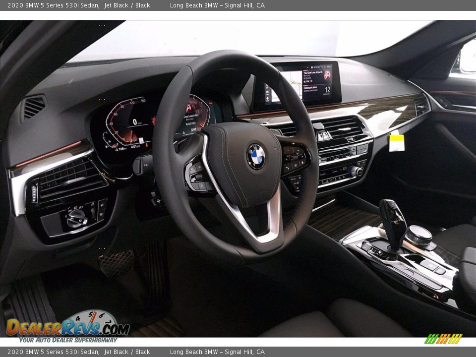 2020 BMW 5 Series 530i Sedan Jet Black / Black Photo #7