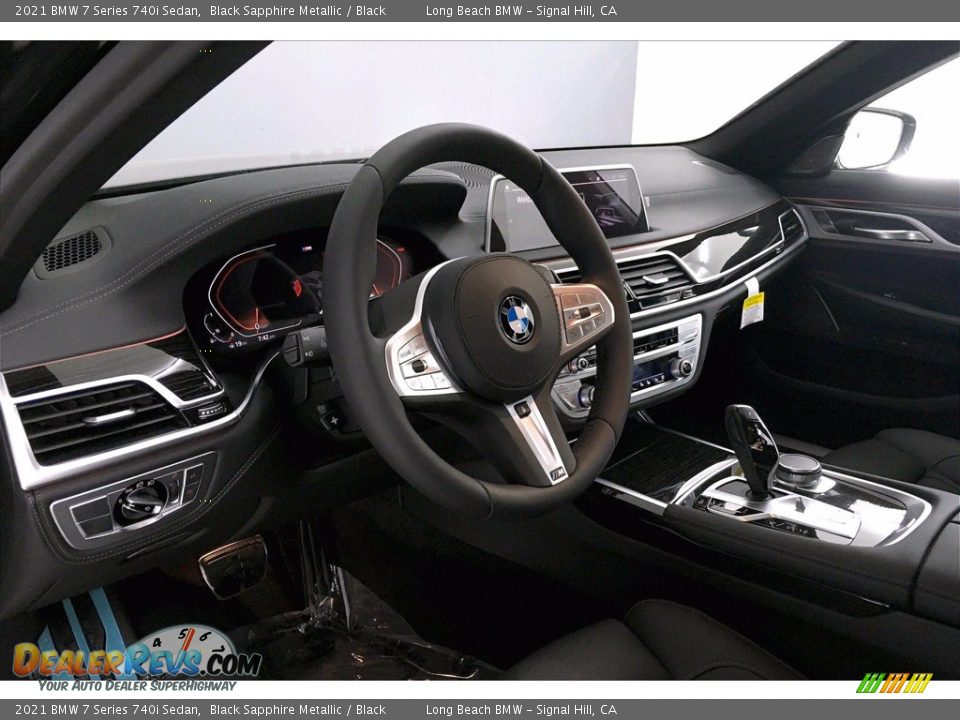 2021 BMW 7 Series 740i Sedan Black Sapphire Metallic / Black Photo #7