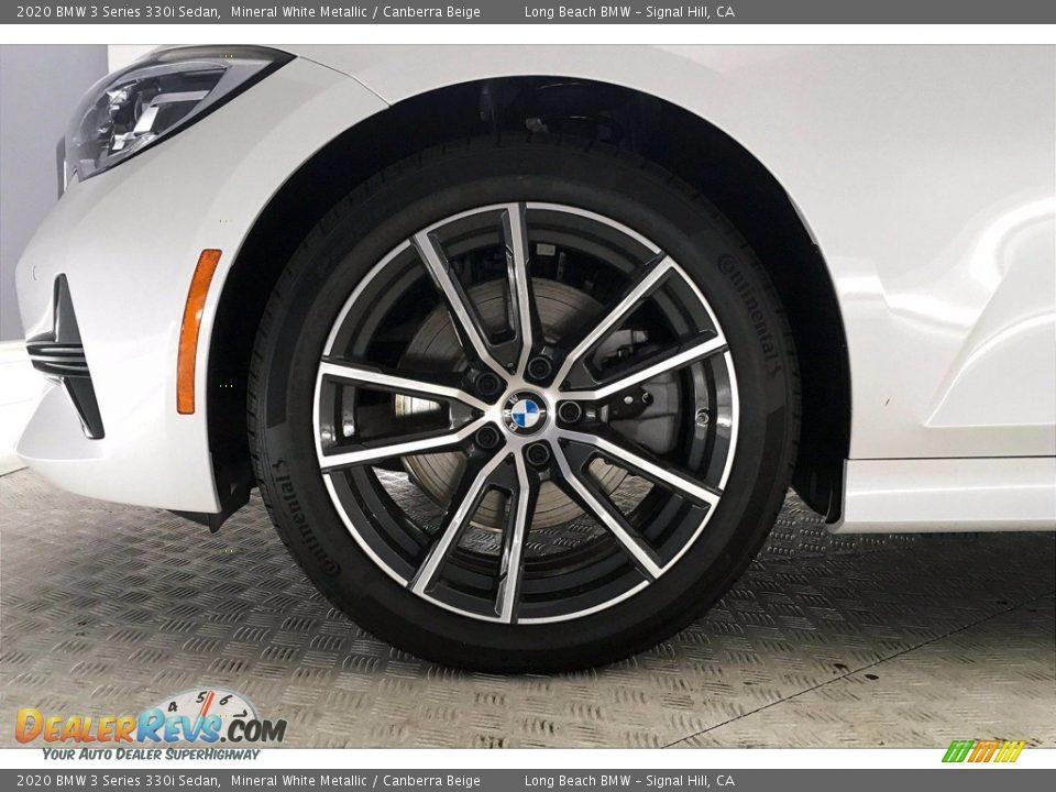 2020 BMW 3 Series 330i Sedan Mineral White Metallic / Canberra Beige Photo #12