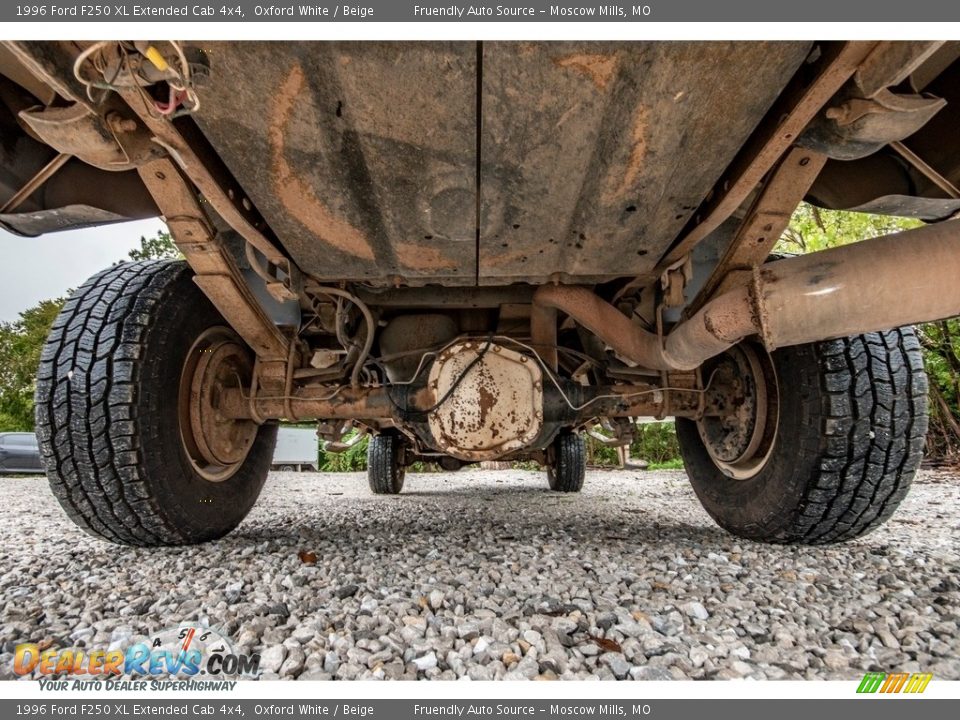 Undercarriage of 1996 Ford F250 XL Extended Cab 4x4 Photo #13