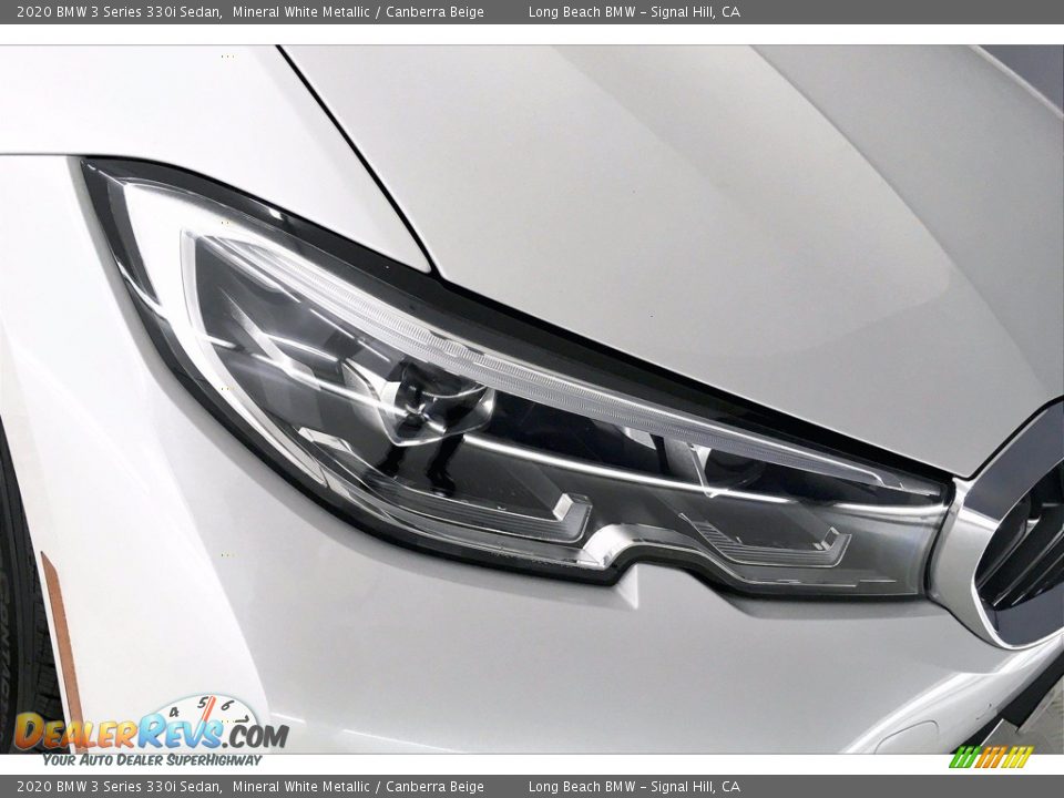 2020 BMW 3 Series 330i Sedan Mineral White Metallic / Canberra Beige Photo #14
