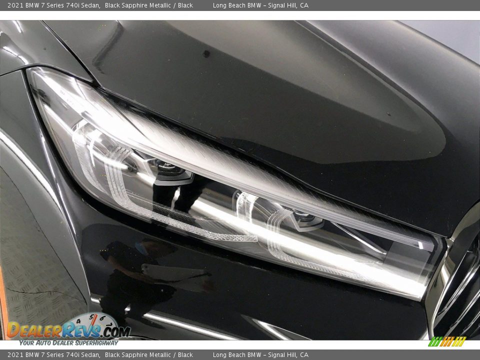 2021 BMW 7 Series 740i Sedan Black Sapphire Metallic / Black Photo #14