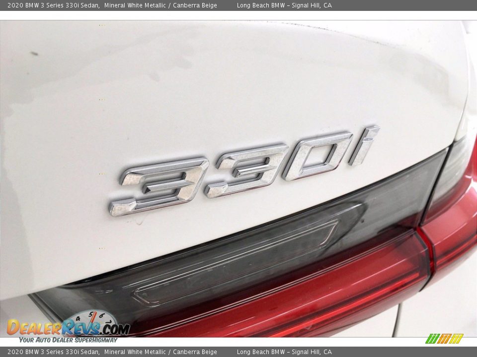 2020 BMW 3 Series 330i Sedan Mineral White Metallic / Canberra Beige Photo #16
