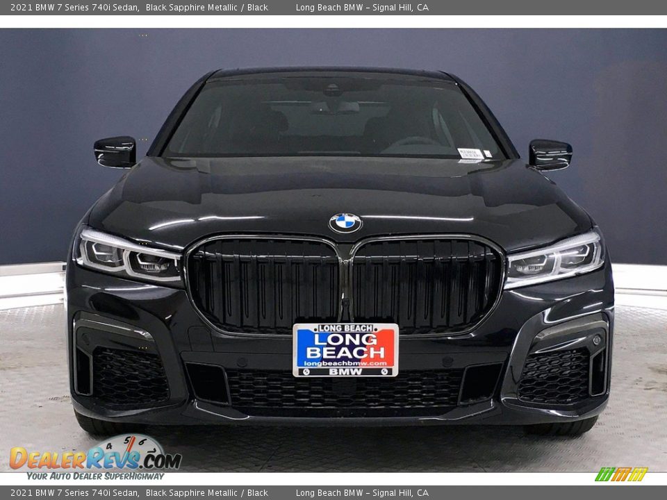 2021 BMW 7 Series 740i Sedan Black Sapphire Metallic / Black Photo #2