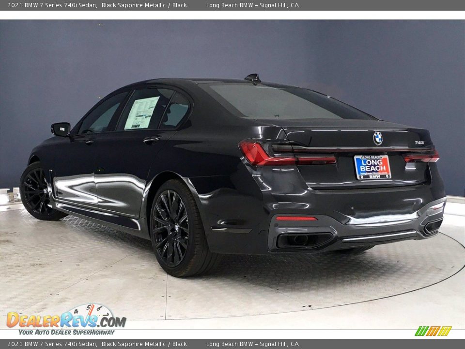 2021 BMW 7 Series 740i Sedan Black Sapphire Metallic / Black Photo #3