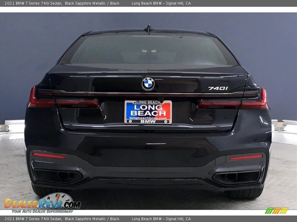 2021 BMW 7 Series 740i Sedan Black Sapphire Metallic / Black Photo #4