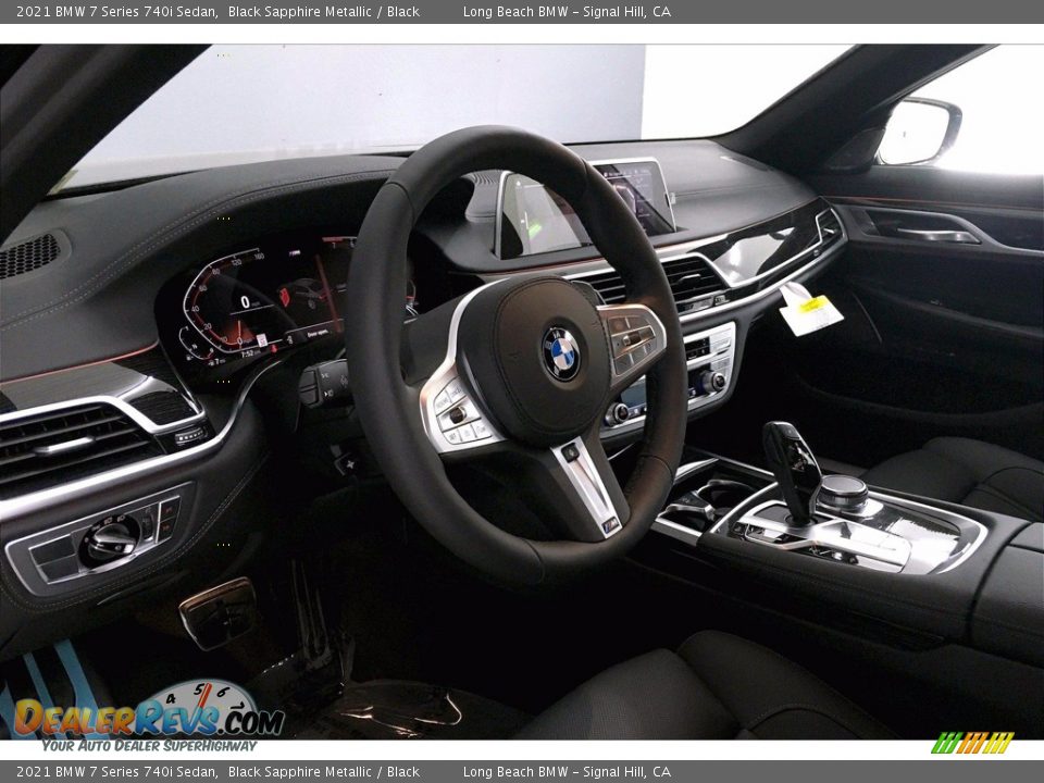 2021 BMW 7 Series 740i Sedan Black Sapphire Metallic / Black Photo #7