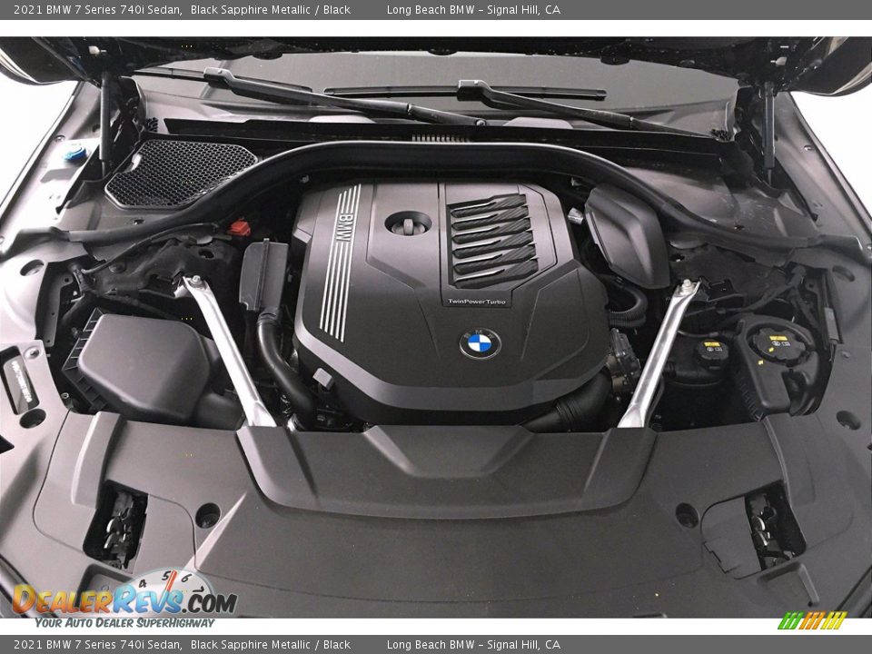 2021 BMW 7 Series 740i Sedan Black Sapphire Metallic / Black Photo #10