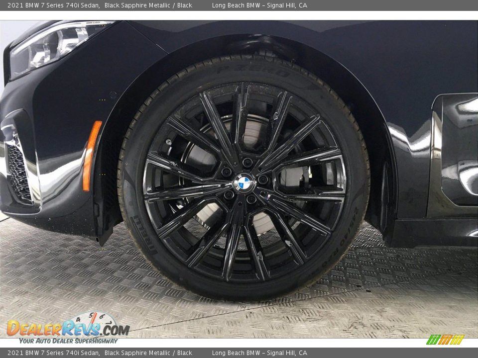 2021 BMW 7 Series 740i Sedan Black Sapphire Metallic / Black Photo #12