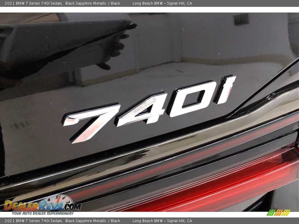 2021 BMW 7 Series 740i Sedan Black Sapphire Metallic / Black Photo #16