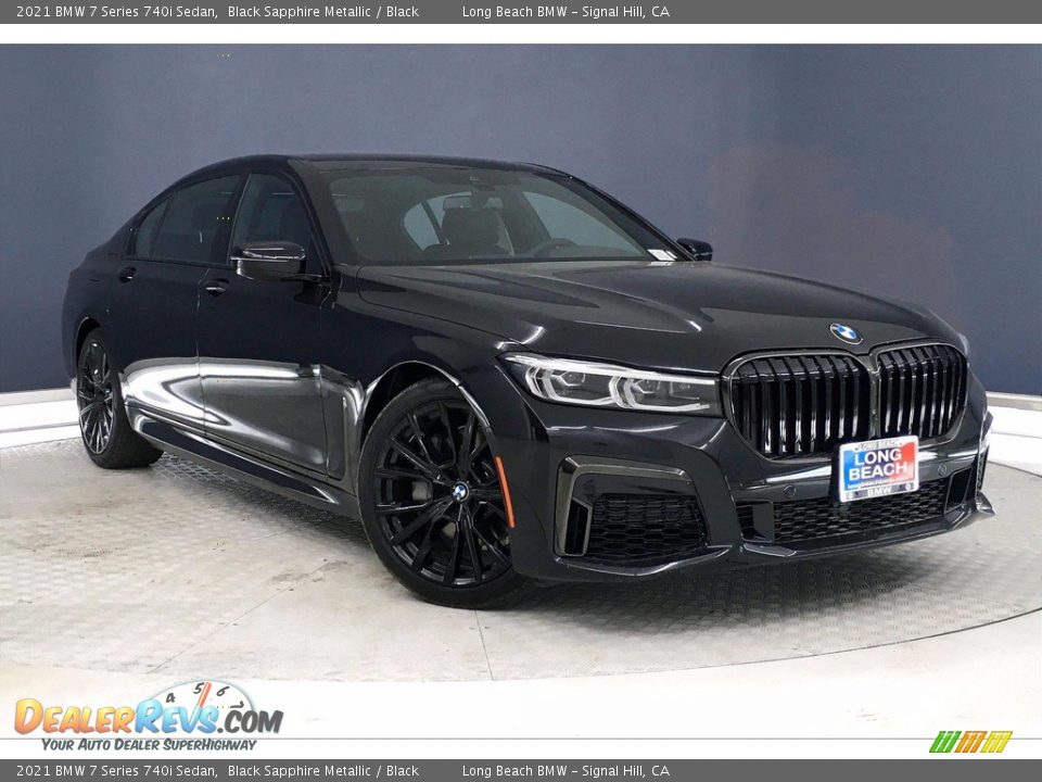 2021 BMW 7 Series 740i Sedan Black Sapphire Metallic / Black Photo #19