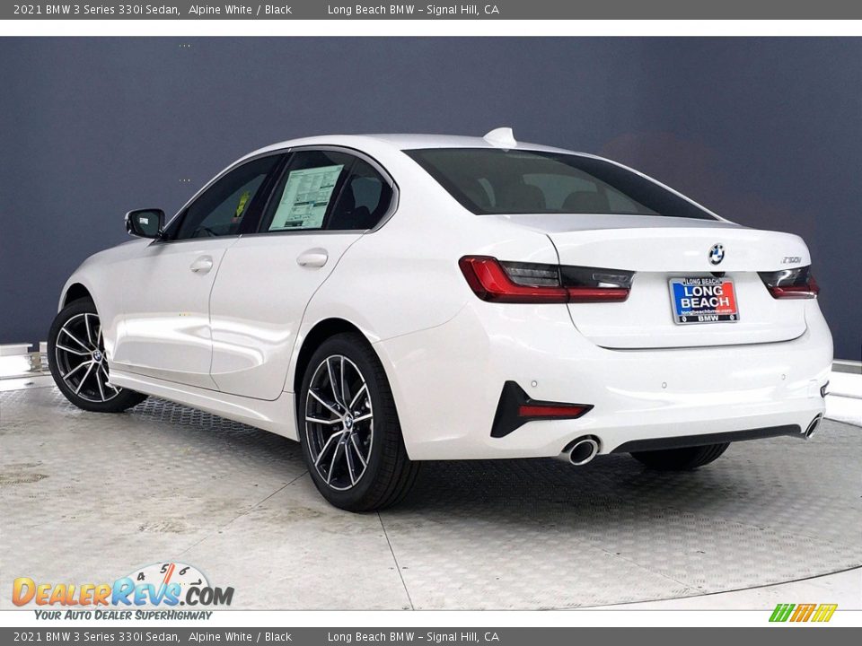 2021 BMW 3 Series 330i Sedan Alpine White / Black Photo #3