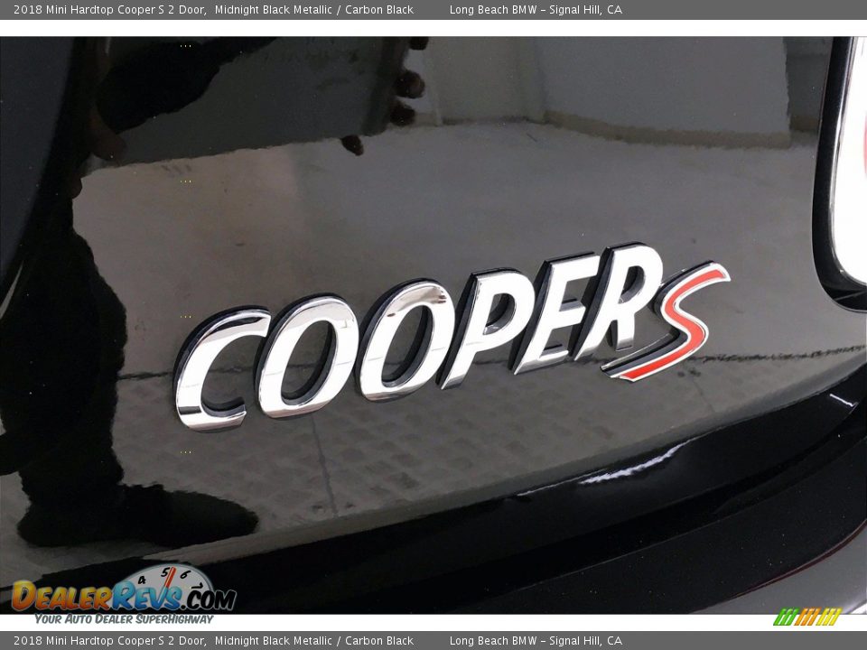 2018 Mini Hardtop Cooper S 2 Door Midnight Black Metallic / Carbon Black Photo #7