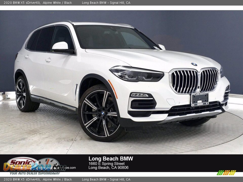 2020 BMW X5 sDrive40i Alpine White / Black Photo #1
