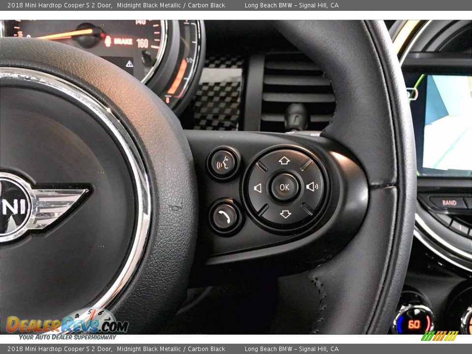 2018 Mini Hardtop Cooper S 2 Door Midnight Black Metallic / Carbon Black Photo #19