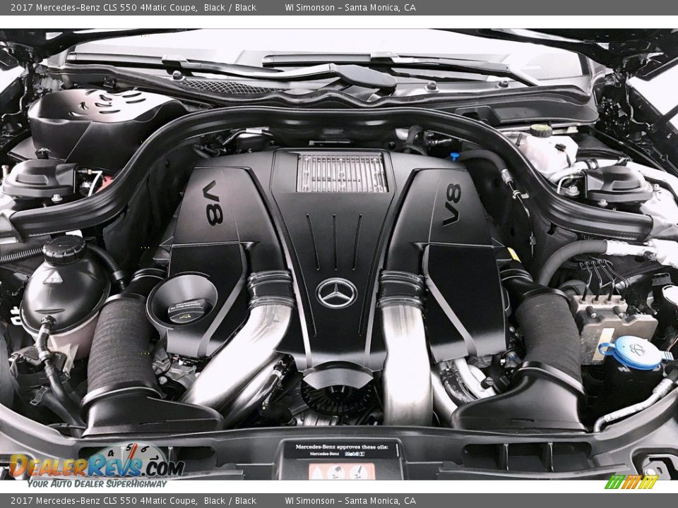 2017 Mercedes-Benz CLS 550 4Matic Coupe 4.7 Liter DI biturbo DOHC 32-Valve VVT V8 Engine Photo #9