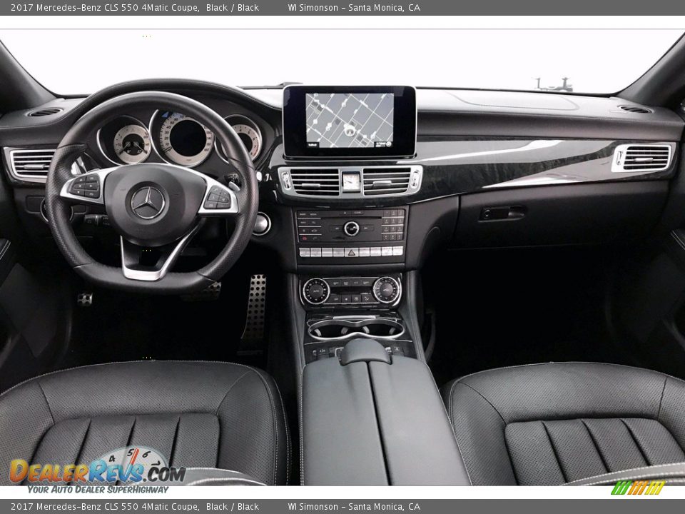 Black Interior - 2017 Mercedes-Benz CLS 550 4Matic Coupe Photo #17