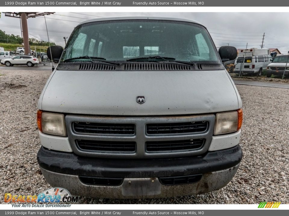 1999 Dodge Ram Van 1500 Commercial Bright White / Mist Gray Photo #9