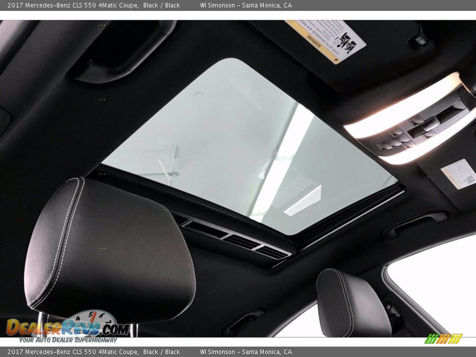 Sunroof of 2017 Mercedes-Benz CLS 550 4Matic Coupe Photo #29