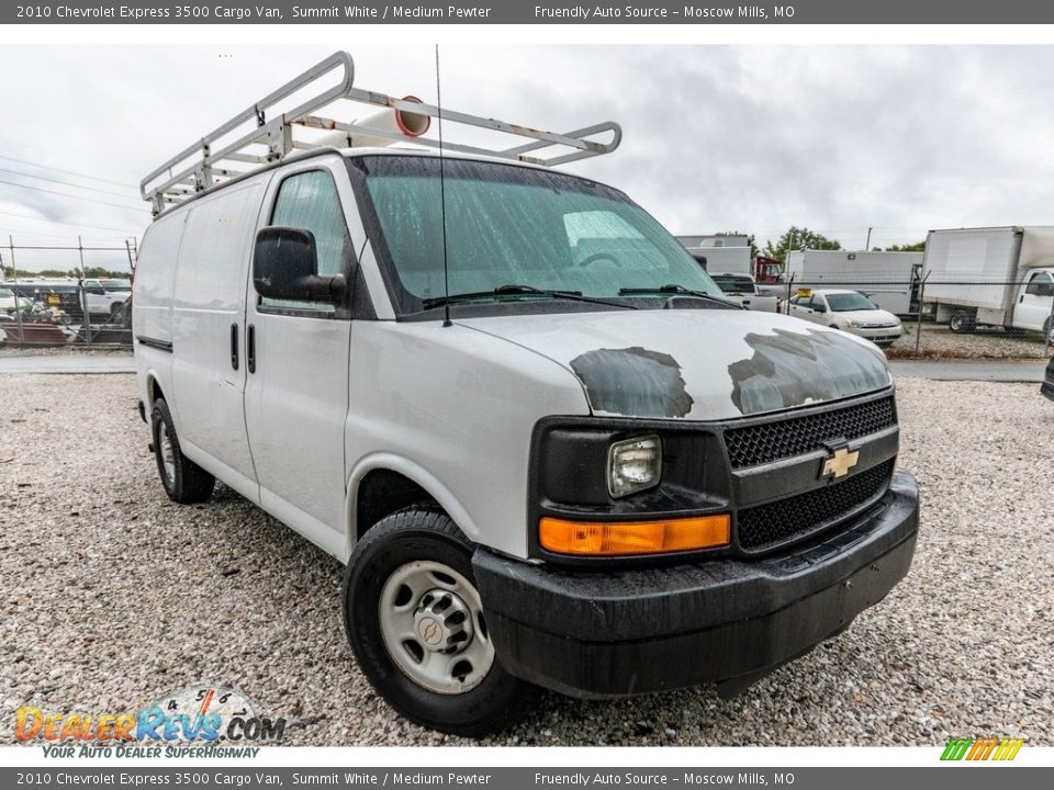 2010 Chevrolet Express 3500 Cargo Van Summit White / Medium Pewter Photo #1