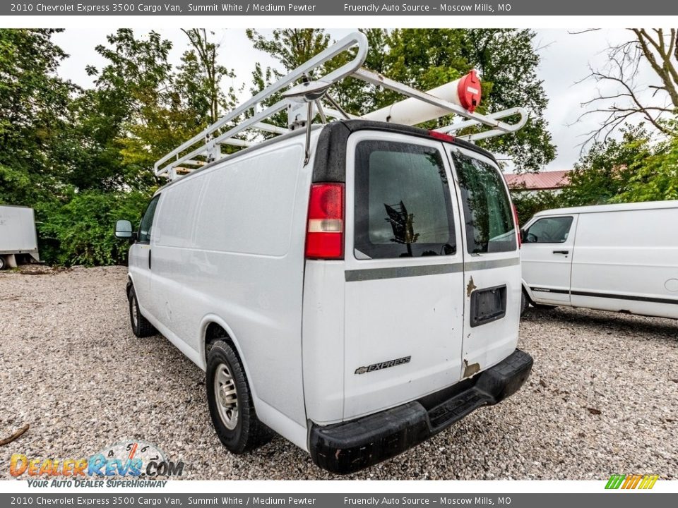 2010 Chevrolet Express 3500 Cargo Van Summit White / Medium Pewter Photo #6