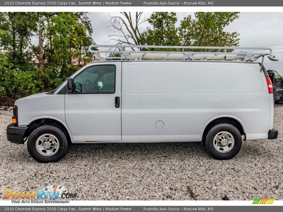 2010 Chevrolet Express 3500 Cargo Van Summit White / Medium Pewter Photo #7