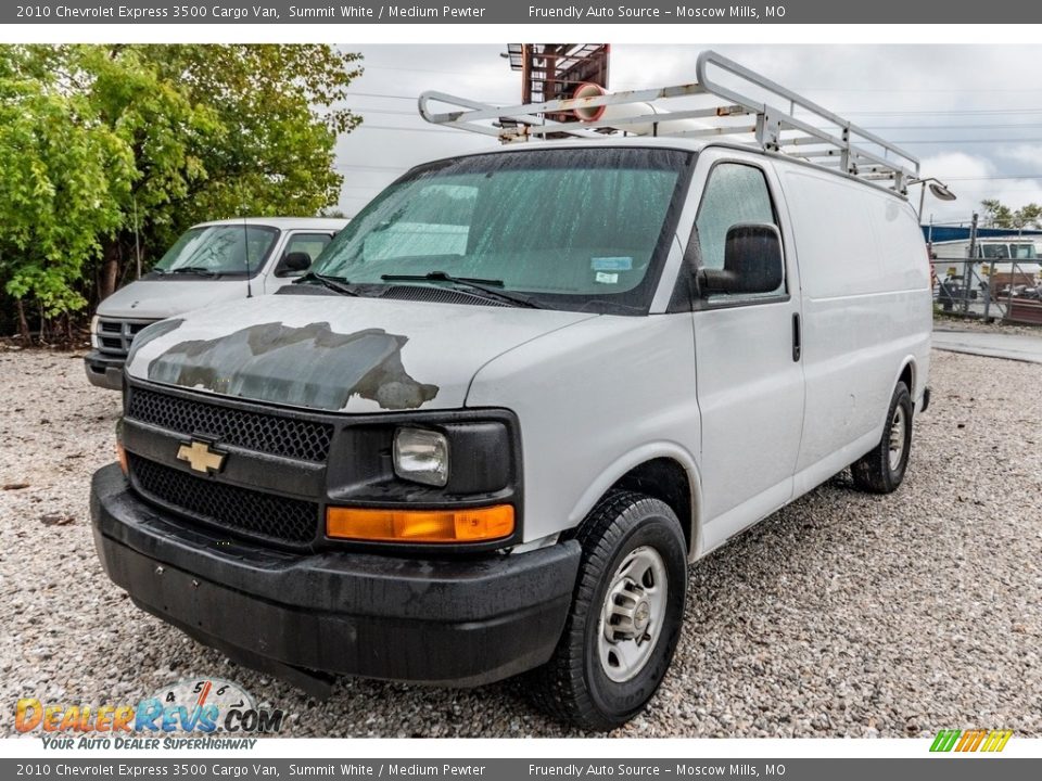 2010 Chevrolet Express 3500 Cargo Van Summit White / Medium Pewter Photo #8