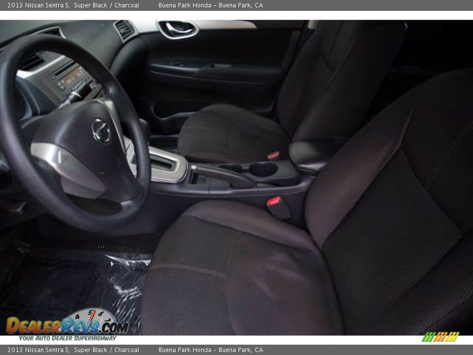 2013 Nissan Sentra S Super Black / Charcoal Photo #3