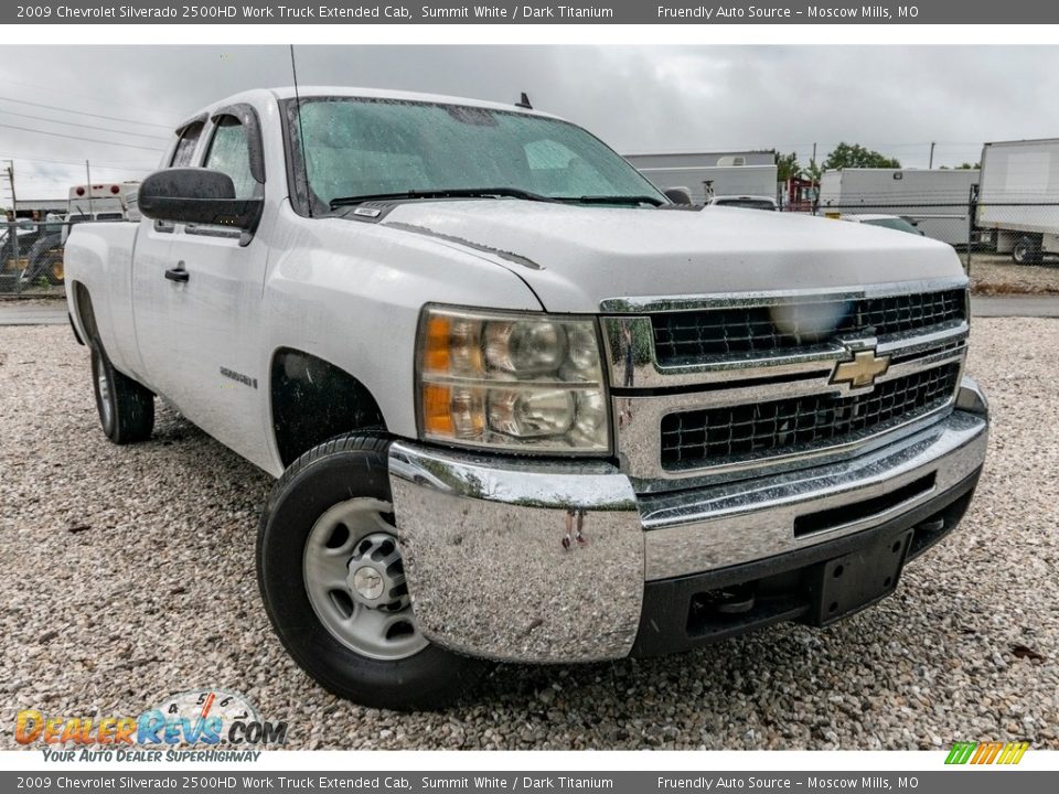 2009 Chevrolet Silverado 2500HD Work Truck Extended Cab Summit White / Dark Titanium Photo #1