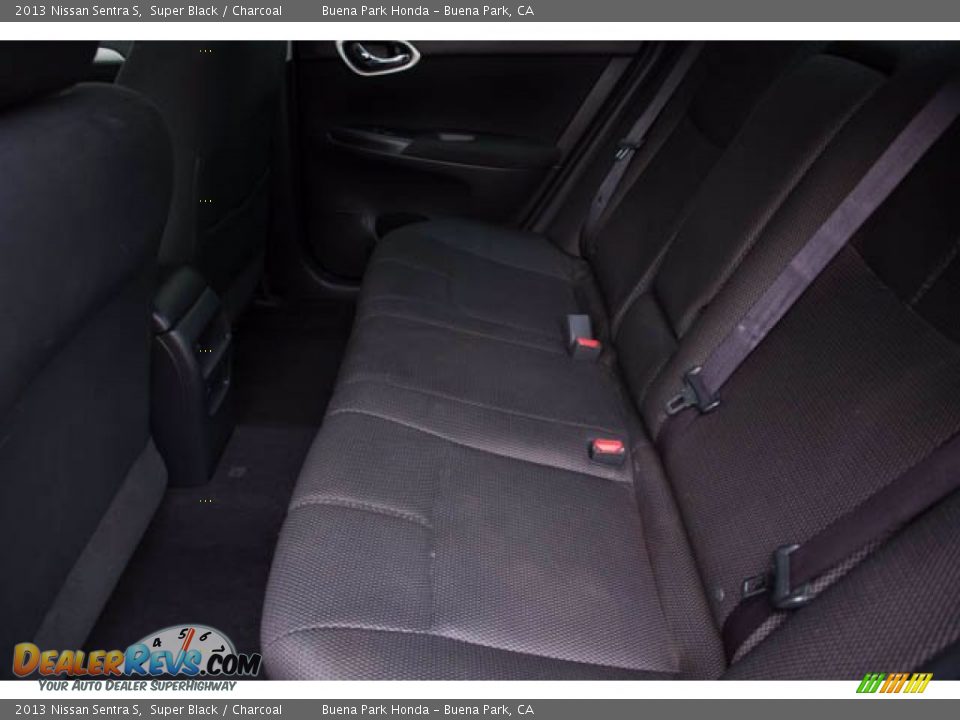 2013 Nissan Sentra S Super Black / Charcoal Photo #4