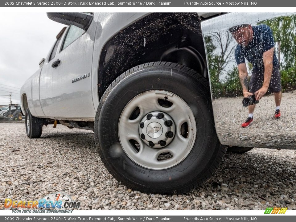 2009 Chevrolet Silverado 2500HD Work Truck Extended Cab Summit White / Dark Titanium Photo #2