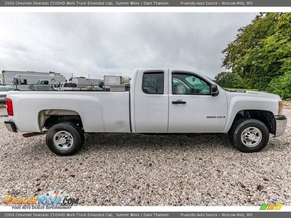 2009 Chevrolet Silverado 2500HD Work Truck Extended Cab Summit White / Dark Titanium Photo #3