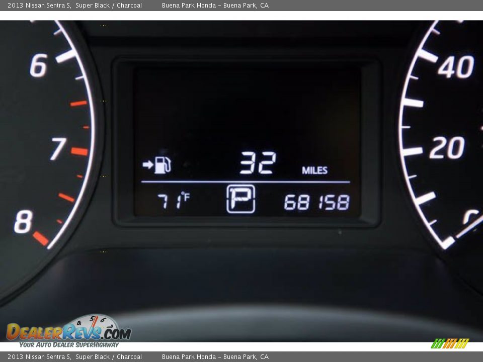 2013 Nissan Sentra S Super Black / Charcoal Photo #6