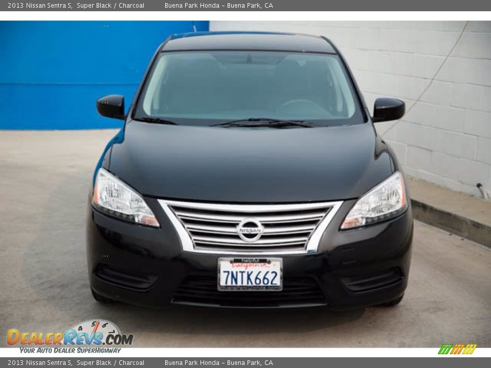 2013 Nissan Sentra S Super Black / Charcoal Photo #7
