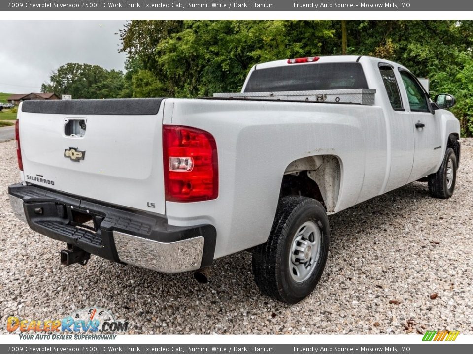 2009 Chevrolet Silverado 2500HD Work Truck Extended Cab Summit White / Dark Titanium Photo #4