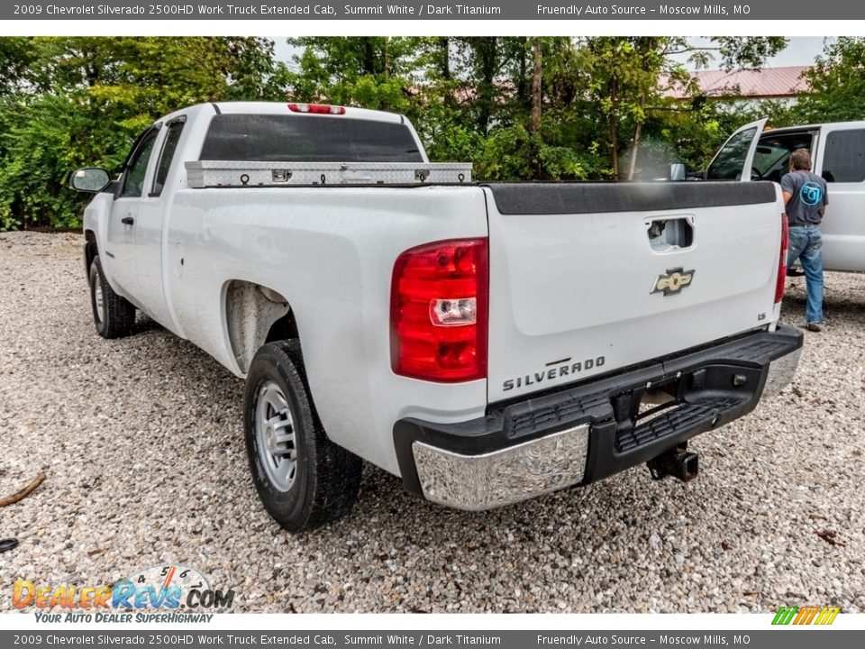 2009 Chevrolet Silverado 2500HD Work Truck Extended Cab Summit White / Dark Titanium Photo #6