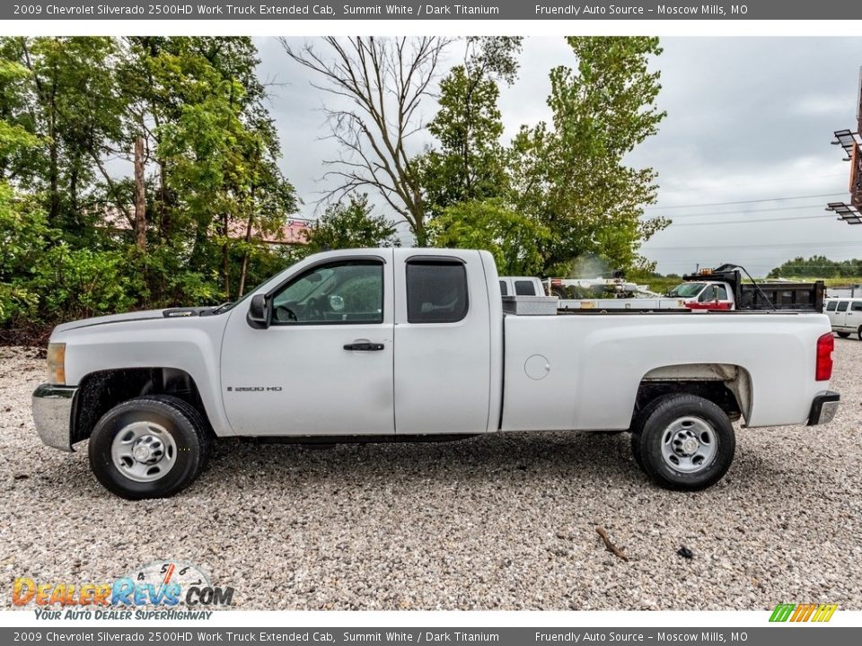 2009 Chevrolet Silverado 2500HD Work Truck Extended Cab Summit White / Dark Titanium Photo #7