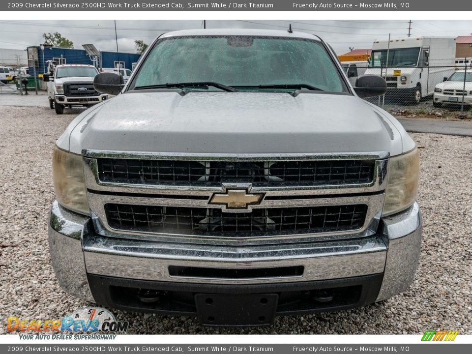 2009 Chevrolet Silverado 2500HD Work Truck Extended Cab Summit White / Dark Titanium Photo #9