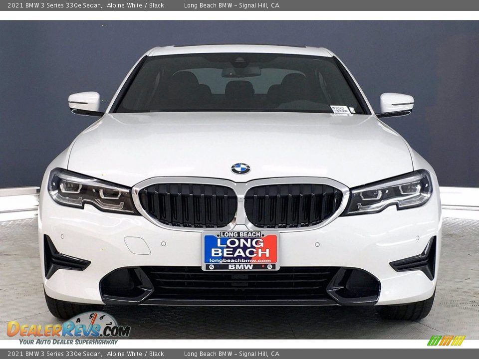 2021 BMW 3 Series 330e Sedan Alpine White / Black Photo #2