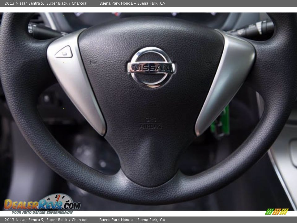 2013 Nissan Sentra S Super Black / Charcoal Photo #15