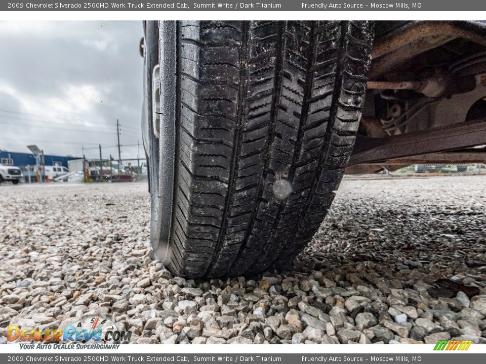 2009 Chevrolet Silverado 2500HD Work Truck Extended Cab Summit White / Dark Titanium Photo #11