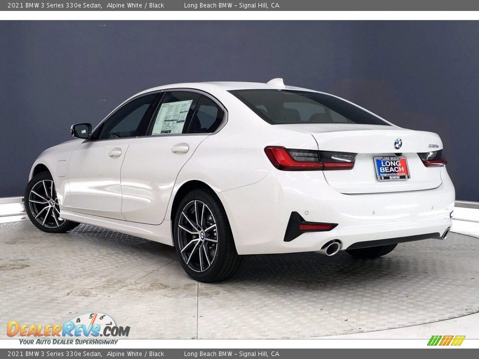 2021 BMW 3 Series 330e Sedan Alpine White / Black Photo #3