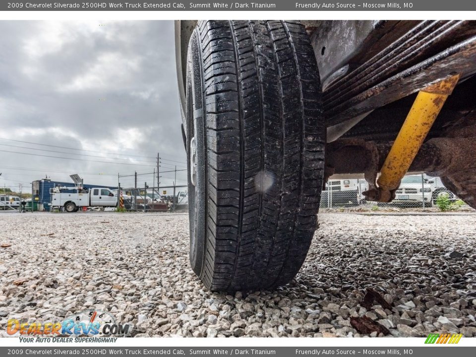 2009 Chevrolet Silverado 2500HD Work Truck Extended Cab Summit White / Dark Titanium Photo #12