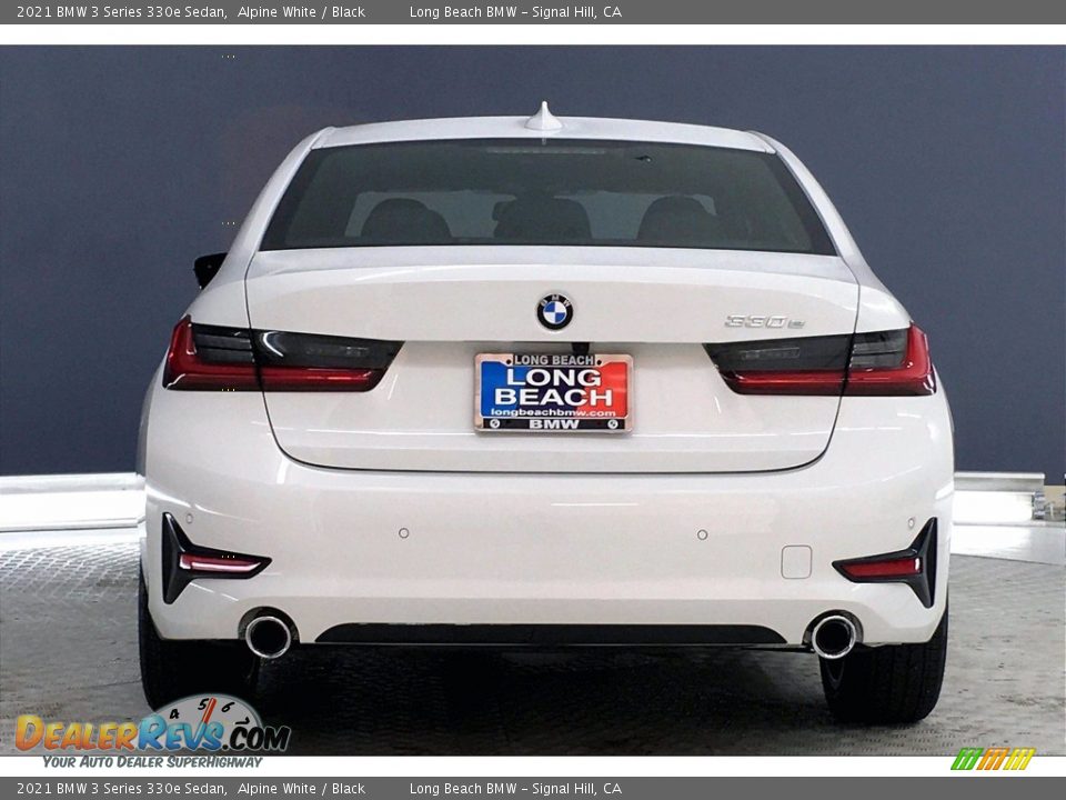 2021 BMW 3 Series 330e Sedan Alpine White / Black Photo #4