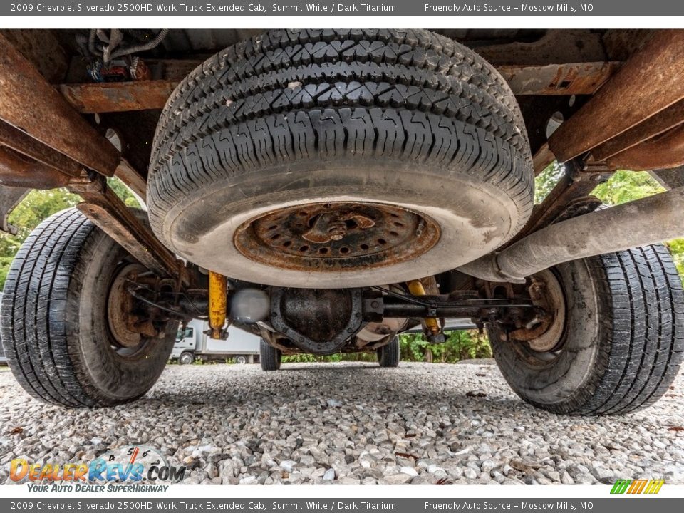 2009 Chevrolet Silverado 2500HD Work Truck Extended Cab Summit White / Dark Titanium Photo #13