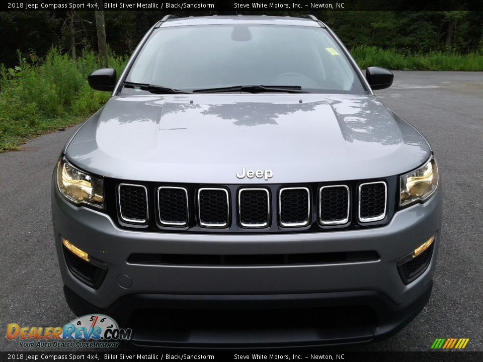 2018 Jeep Compass Sport 4x4 Billet Silver Metallic / Black/Sandstorm Photo #3