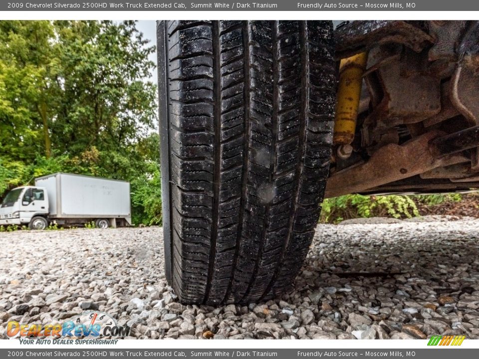 2009 Chevrolet Silverado 2500HD Work Truck Extended Cab Summit White / Dark Titanium Photo #16