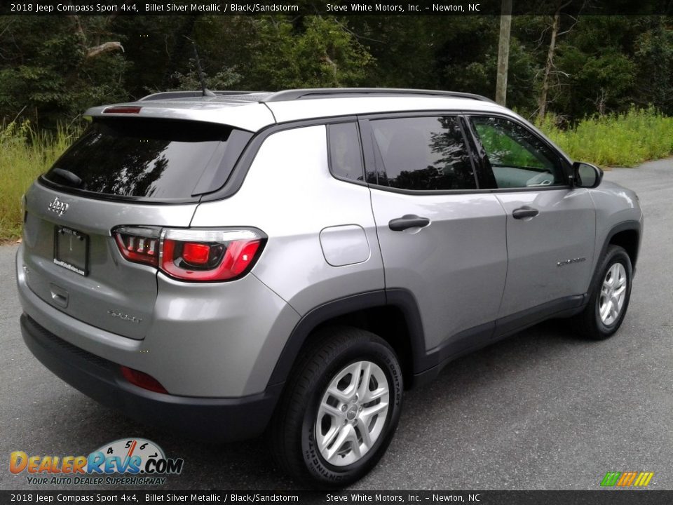 2018 Jeep Compass Sport 4x4 Billet Silver Metallic / Black/Sandstorm Photo #6