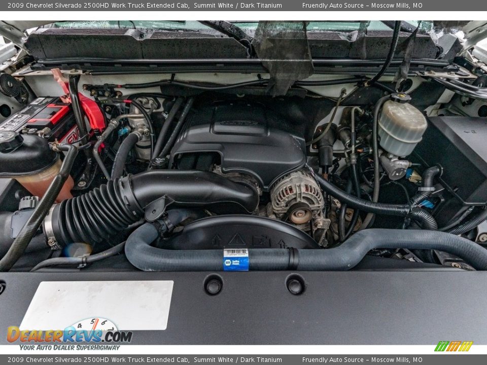 2009 Chevrolet Silverado 2500HD Work Truck Extended Cab Summit White / Dark Titanium Photo #17